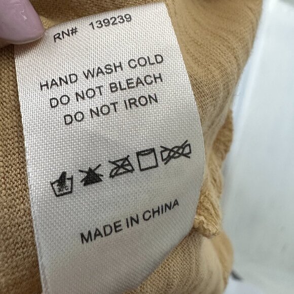 Tuckernuck Pomander Place Womens Tan Puff Long Sleeve Crewneck Top Size XXXL - Picture 6 of 8